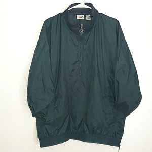 Vintage Jerzees Plaid Quarter Zip Windbreaker